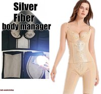 Faja Moldeadora de Fibra Plateada para Mujer, Postparto, Corsé Reductor de Cintura, Faja Colombiana, Control de Abdomen