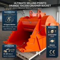 Broyeur hydraulique de godets pour excavatrice, à réponse rapide, vente en gros directe usine, pour le criblage de terre et le concassage de béton et de roche, 6 à 30 tonnes