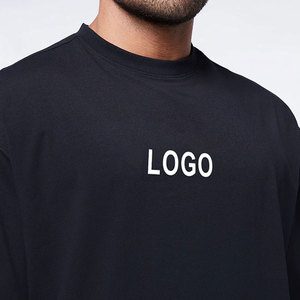 เสื้อยืดพรีเมียมผ้าฝ้าย 100% สตรีทแวร์สำหรับผู้ชาย ทรงหนา พิมพ์โลโก้ตามสั่ง ไหล่ตก ทรงโอเวอร์ไซส์สุดหรูสำหรับผู้ชาย - Product Image 4