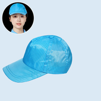 Casquette de travail antistatique unisexe, casquette de baseball électronique, chapeau de soleil à visière rigide longue pour usine sans poussière et industrie alimentaire