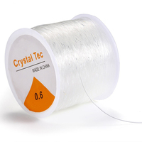 Fil élastique en cristal extensible de 0,5 à 1 mm, 100 m, accessoires de bijouterie, fil pour perles, ligne de perlage, adapté aux perles, bracelets et colliers DIY