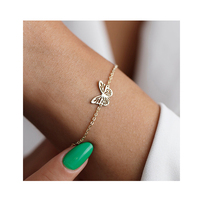 Pulseras de joyería fina de moda delicada hermosa pulsera de mariposa brazaletes joyería para mujer joyería regalos de fiesta