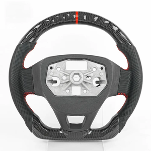 Volant de voiture personnalisé en gros pour <span class=keywords><strong>Ford</strong></span> Tourneo Custom <span class=keywords><strong>puma</strong></span> 2017 2018 2019 <span class=keywords><strong>2020</strong></span> 2021 Volant en fibre de carbone véritable - Product Image 5