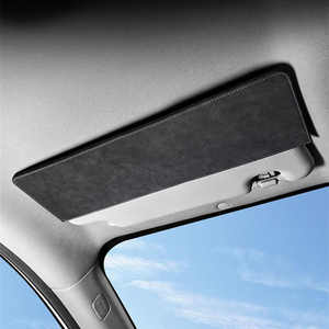 Papan Ekstensi Pelindung Matahari Mobil Suede, Penahan Silau, Ekstender Klip Ganda, Mudah Dipasang, Cocok Universal, untuk BMW Toyota Honda - Product Image 2