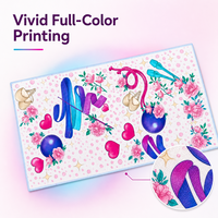Serviettes en microfibre double face à séchage rapide pour enfants, motif géométrique, douces et sûres, norme de classe A pour la maternelle et l'école