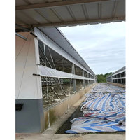 Nouvelle bâche en PVC enduite de PE système de rideaux roulants manuels bâche rideaux de poulailler pour fermes avicoles