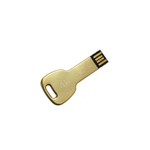 Stylish Metal Key Shaped Stick Memory U Disk Business Promotion Gifts Custom Logo Pen Drive USB Flash Drive