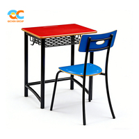 Conjunto de Mesa y Silla para Aula, de Grado Comercial, con Marco Metálico Resistente, Ergonómico, para Estudiantes, Venta al Por Mayor