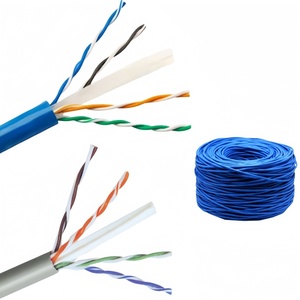 <span class=keywords><strong>Cable</strong></span> UTP de red Cat 6 Cat6e Box 23awg full Cooper CCA CCC BC <span class=keywords><strong>Cable</strong></span> de cámara CCTV Réseau Cat6 carrete de <span class=keywords><strong>cable</strong></span> de <span class=keywords><strong>datos</strong></span> 305m 1000ft <span class=keywords><strong>RJ45</strong></span> - Product Image 1