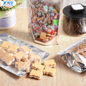 Sachet Doypack Personnalisé avec Logo, Transparent d'un Côté, en Feuille d'Aluminium, Anti-Humidité, en Plastique PE, pour Stockage Alimentaire (Noix, Bonbons, Café) - Product Image 4