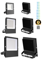 Reflector LED delgado de 7 años de garantía, IP67, 100w, 70w, 50w, CRI>80, 3 CCT, 5 CCT con color seleccionable y múltiples opciones de potencia.