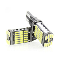 Canbus T15 4014 45SMD P21W W16W Free canbus Ampoule arrière de voiture StopLight Feu de recul Lampe de freinage LED de secours Ampoules de feux automatiques