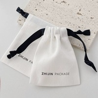 Sacs Personnalisés en Coton Mousseline Biologique Recyclé, Petites Housses à Cordon en Toile de Lin, Sacs Anti-Poussière pour Bougies avec Logo pour Cadeaux et Bijoux
