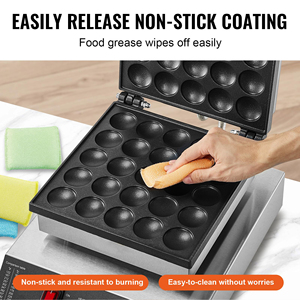220V RVS Nederlandse Pannenkoekenmachine Anti-aanbak Elektrische Pannenkoekenmaker Commerciële <span class=keywords><strong>Mini</strong></span> Pannenkoekenmaker - Product Image 4
