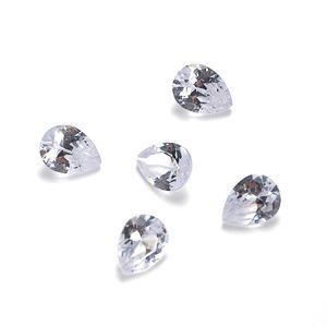 50 pezzi all'ingrosso Custom 7*10mm lucidato goccia cubica Zirconia pietre per fai da te creazione di gioielli pera gemma di moda gioielli per il corpo - Product Image 5