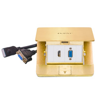 Prise de courant escamotable Fupai 16A norme britannique pour ordinateur, panneau en laiton, connectivité NFC, IP20 européen, 110-250V