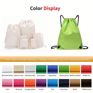 Sport Light Waterproof Gym Non Woven Nylon Promotional Polyester Bag Custom <b>Drawstring</b> <b>Backpack</b> - Product Image 4