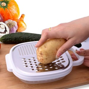 Nuevo rallador de verduras en juliana de queso zester de limón 2 en 1 de acero inoxidable multifunción de grado alimenticio - Product Image 1