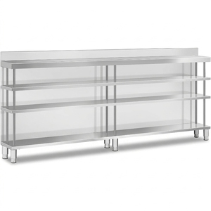 Stainless Steel Double-row Cocktail Station with Double Layer Shelf for High Efficiency <b>Bar</b> Service - Product Image 1