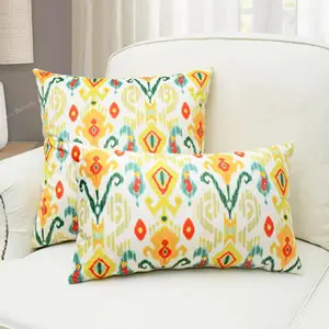 Print Cotton Pillow Case With Custom Printed Design Canvas Cushion Cover Removable Washable Cotton Pillow Cover