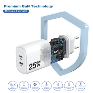 Factory PD 25W Adaptador <span class=keywords><strong>de</strong></span> <span class=keywords><strong>cargador</strong></span> <span class=keywords><strong>de</strong></span> teléfono CE RoHs KC Dispositivos móviles portátiles Carga rápida Gan <span class=keywords><strong>Cargador</strong></span> <span class=keywords><strong>de</strong></span> pared 25W para iPhone 15 16 17 - Product Image 4