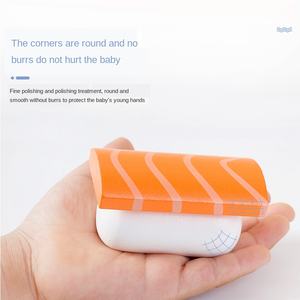 Jouets de cuisine en bois pour enfants, Simulation de nourriture Miniature <span class=keywords><strong>Sushi</strong></span> 3D, jeu de Simulation magnétique, jouets pour filles, ensemble de cuisine en bois, 2019 - Product Image 4