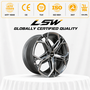 LS8032 New Design Machined Split <b>Spoke</b> Forged Alloy Rims, Custom Aftermarket <b>Wheels</b> For Performance Passenger Car - Product Image 3