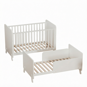 <span class=keywords><strong>Culla</strong></span> in Legno Multifunzionale Moderna <span class=keywords><strong>per</strong></span> Neonati e Bambini, Convertibile in Letto <span class=keywords><strong>per</strong></span> Bambine, Modello Claf Bebe WBB910 - Product Image 1