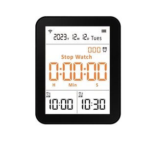 Asker Air Quality Monitor LCD Display PM2.5 CO2 Formaldehyde TVOC Temperature Stopwatch Alarm <b>Clock</b> ZN-2CO8 - Product Image 1