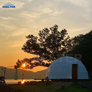 Igloo à boule ronde Geodomes Geodesique Resort Hotel Geometric <span class=keywords><strong>Geo</strong></span> Glamping Geodesic Dome Homestay House Sphere Hemisphere Tent - Product Image 6