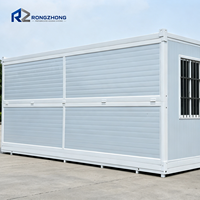 Maison conteneur modulaire pliable, bâtiment préfabriqué pliable pour dortoir, bureau et salle de stockage