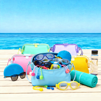 Bolsa de Playa de Silicona Impermeable al por Mayor, Gran Capacidad, a Prueba de Arena, para Vacaciones de Verano en Corea, Camping, Precio de Fábrica
