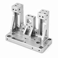 Composants de montage de semi-conducteurs en alliage d'aluminium sur mesure, placage nickel argenté, usinage sur centre à quatre axes, précision de 0,005 mm