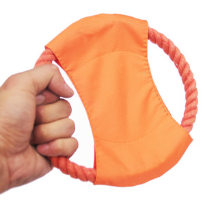 Disco Volador de Lona Resistente para Perros, Juguete para Masticar y Jugar al Tira y Afloja, para Entrenamiento al Aire Libre, para Razas Medianas y Grandes - Product Image 3