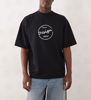 Camiseta de Golf Personalizada con Estampado Sencillo, 250 g/m², Cuello Redondo, para Hombre, 100% Algodón, Talla Grande, Manga Corta, Deportiva