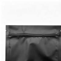 Sacs en Mylar Noir Mat Personnalisés Refermables avec Fenêtre et Fermeture Ziplock pour Impression Personnalisée