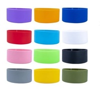 Silicone Offre Spéciale sans Bpa Silicone Sublimation Globe gobelet bouteille anti-dérapant tasse bas accessoires tasse manchon
