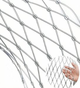 Grillage en acier inoxydable pour volières, maille plate, technique de tissage avec services de découpe et de soudure - Product Image 1