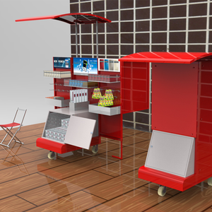 पोर्टेबल तह पदोन्नति पोर्टेबल तालिका सेवा ट्राली - Product Image 2