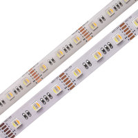 Bande LED 5-en-1 5050 RGB/RGBCW Pleine Couleur CCT Réglable Dimmable Cuivre Étanche IP65/IP68 5m/rouleau