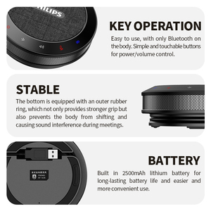 Altavoces de Conferencia Inalámbricos Originales <span class=keywords><strong>Philips</strong></span> con Reducción de Ruido USB para Mesa, Sistema de Micrófono para Teléfono Celular con Altavoz Integrado - Product Image 5