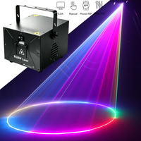 Projecteur laser RGB 5W pleine couleur 20Kpps avec contrôle par application Wifi, animation, logo, texte, faisceau laser pour éclairage de scène de discothèque DJ