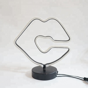 Alto brillo <span class=keywords><strong>de</strong></span> personalización <span class=keywords><strong>de</strong></span> fábrica directamente venta <span class=keywords><strong>siempre</strong></span> decoraciones <span class=keywords><strong>de</strong></span> <span class=keywords><strong>los</strong></span> labios <span class=keywords><strong>de</strong></span> luz <span class=keywords><strong>de</strong></span> neón - Product Image 2