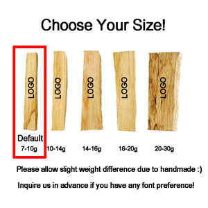 Moq bajo terapéutico 7-10G 10cm tallado con láser logotipo personalizado Palo Santo Perú 0 aditivos palos de madera curativa Natural al por mayor - Product Image 6