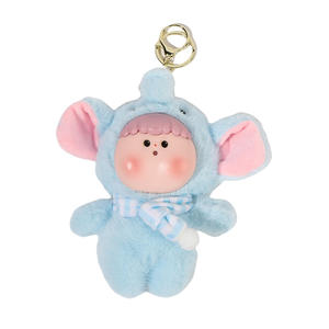 Porte-clés en peluche, breloque de sac, poupée de dessin animé, unisexe, pour enfants de 5 à 14 ans, licorne, panda, éléphant, couleurs variées - Product Image 2