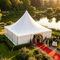 Tente Pagode Robuste en PVC Imperméable avec Structure et Bâche en PVC Renforcé pour Événements Extérieurs