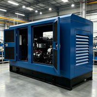Groupe électrogène diesel commercial silencieux refroidi par eau, type capot silencieux, 20KW 60KW 120KW 150KW