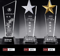 Trophée personnalisé en métal et cristal, Cérémonie annuelle de remise des prix, Médaille de concours, Commande en petite série de plaques de récompense en résine