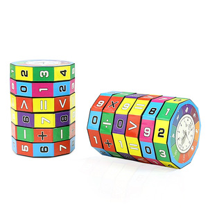 Jouet de <span class=keywords><strong>puzzle</strong></span> cylindrique personnalisé en usine avec chiffres mathématiques, 2 styles, horloge arithmétique, jouet éducatif pour l'apprentissage et le développement mathématique des enfants - Product Image 1
