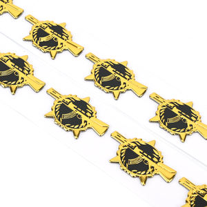 Autocollants 3D souples personnalisés de haute qualité, emblèmes de <span class=keywords><strong>moto</strong></span> argentés et dorés, autocollants imperméables pour carrosserie de voiture - Product Image 2